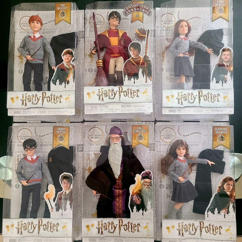 6 pc Harry Potter Collector Doll Lot